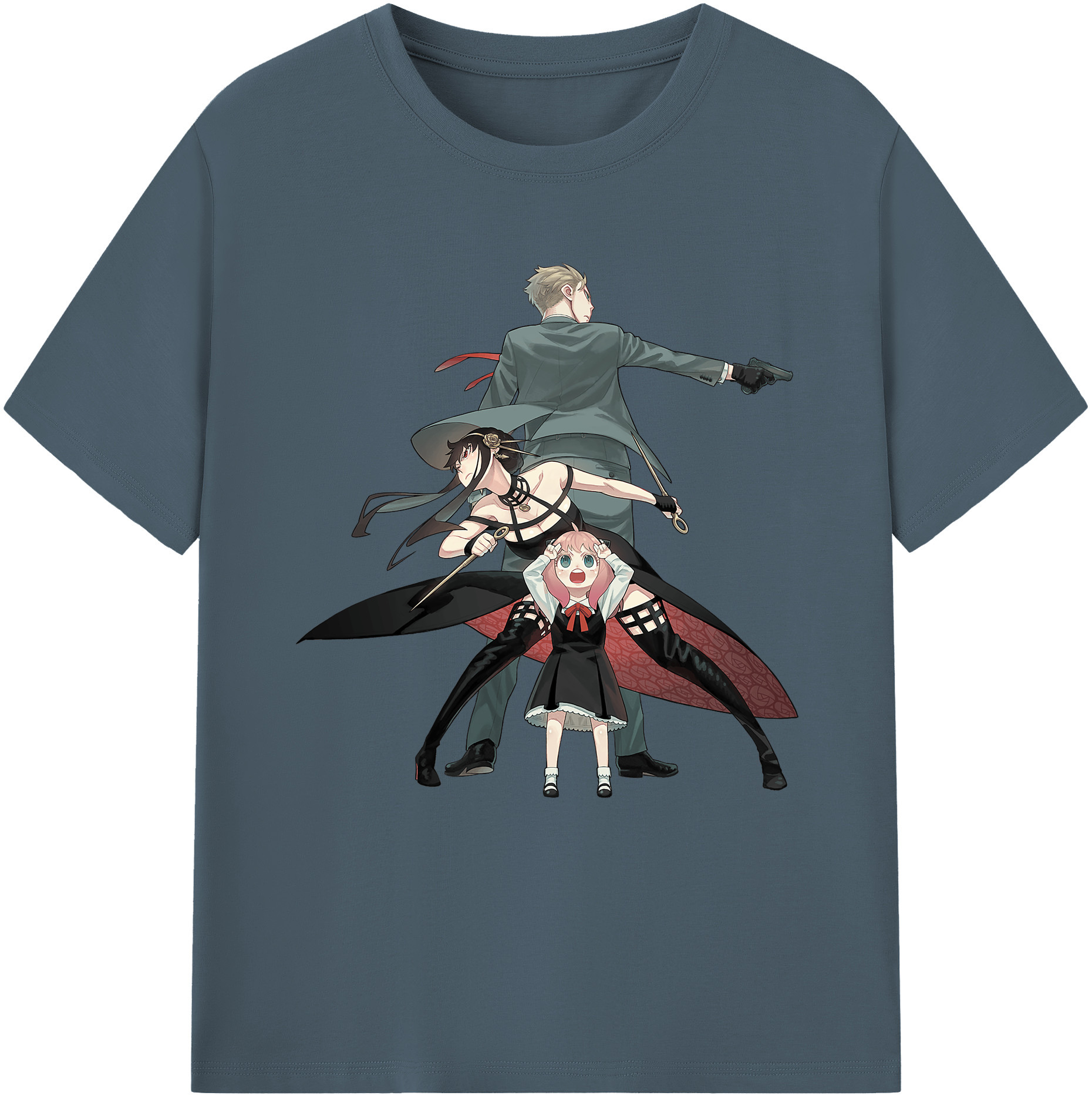 （画像用） SPY×FAMILY间谍家家酒 綿100％半袖Tシャツ（フロントプリント）